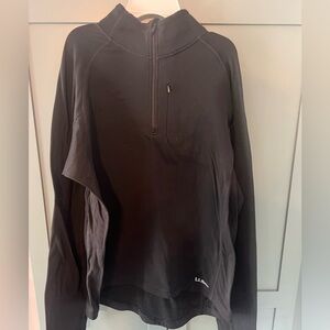 LL Bean Expedition Weight Thermal 1/4 Zip Top Sz L